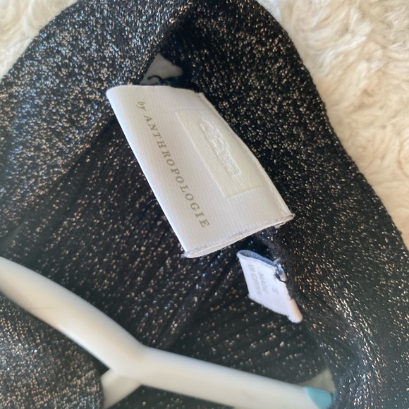 Anthropologie Cupcakes & Cashmere Knit Glitter Sparkle Sweater Top - Picture 4 of 5